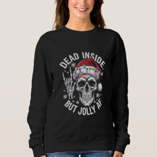 Sudadera Muerto por dentro pero regalo de Navidad Jolly AF 