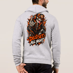 Sudadera Muerto toda la noche Skeleton DJ – Halloween
