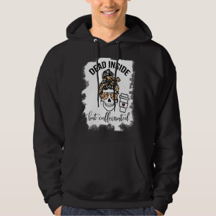 Sudadera Muertos Dentro Pero Calavera Cafeada Desordenada B