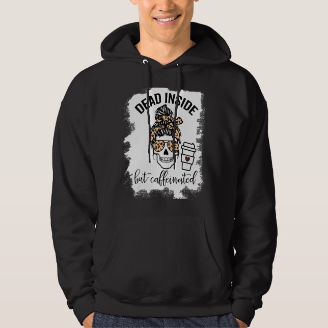 Sudadera Muertos Dentro Pero Calavera Cafeada Desordenada B (Anverso)