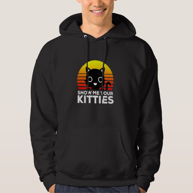 Sudadera Muéstrame tu gato kitsch (Anverso)