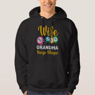 Sudadera Mujer Abuela Jugador de Bingo Letrador de Bingo Na