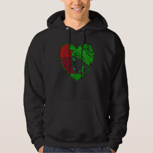 Sudadera Mujer Afroamericana Arte Mosaico Afro Corazón