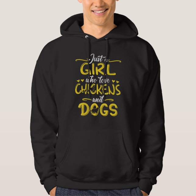Sudadera Mujer agricultora de cría de perro de pollo Mujer (Anverso)