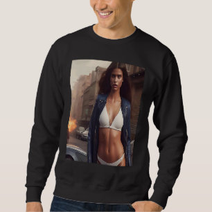 Sudadera Mujer Bikini Blanco Mira Glam Outfit Inspo Ciudad
