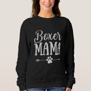 Sudadera Mujer Boxer Mama Boxer Dueña De Funny Boxer Dog Mo