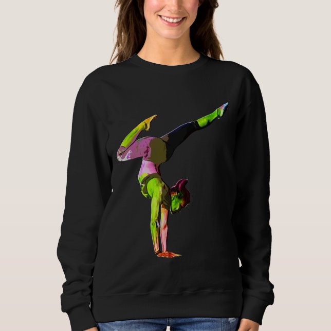 Sudadera Mujer colorida de yoga (Anverso)