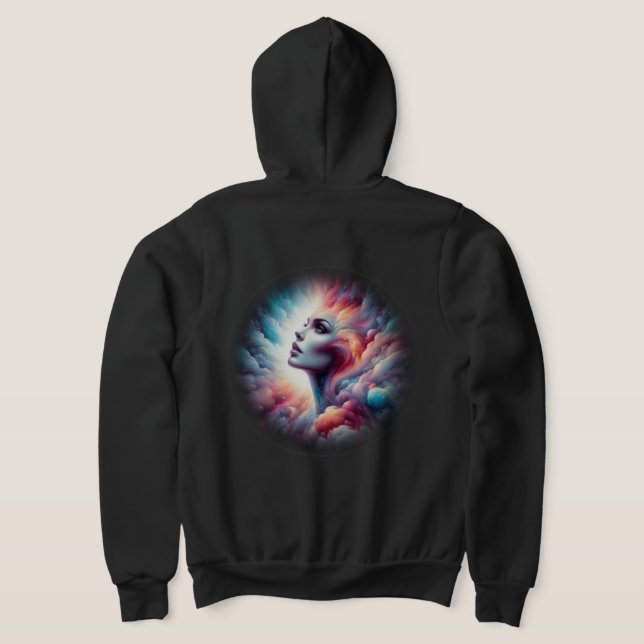 Sudadera Mujer con cabello de Aura cósmico (Distribución Reverso )