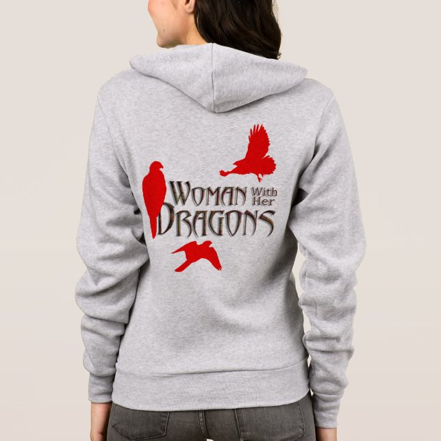 Sudadera Mujer con sus dragones (Reverso)