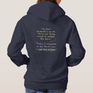 Sudadera Mujer cristiana susurrada al oído del diablo