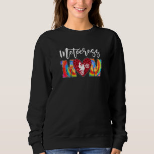 Sudadera Mujer Cute Motocross Mamá Tie Dye Sport Leopardo M