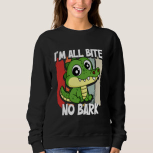 Sudadera Mujer de dibujos animados amante de los caimanes d
