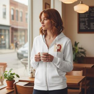 Sudadera Mujer de los años 1960 azotazos de zip