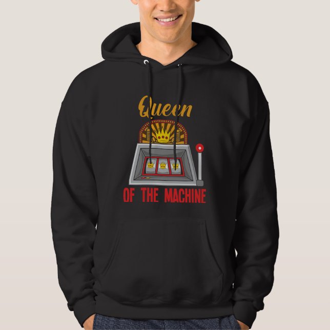 Sudadera Mujer Del Casino De La Reina De La Máquina De Trag (Anverso)