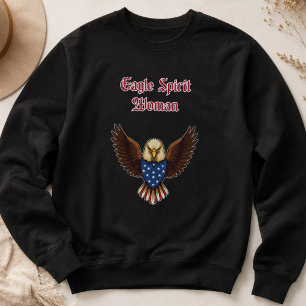 Sudadera Mujer del Espíritu del Águila Diseño Orgullo Patri