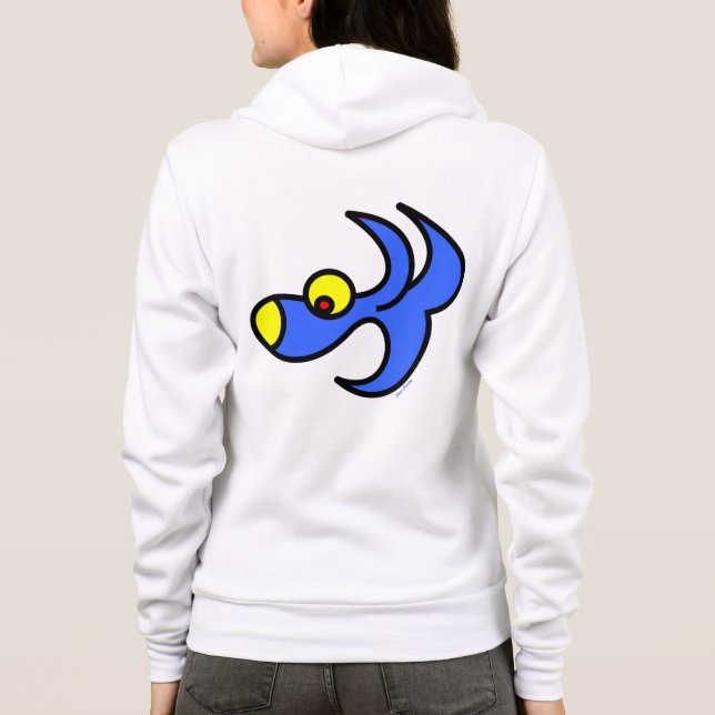 Sudadera mujer divertida moda de hoodie de jango (Reverso)