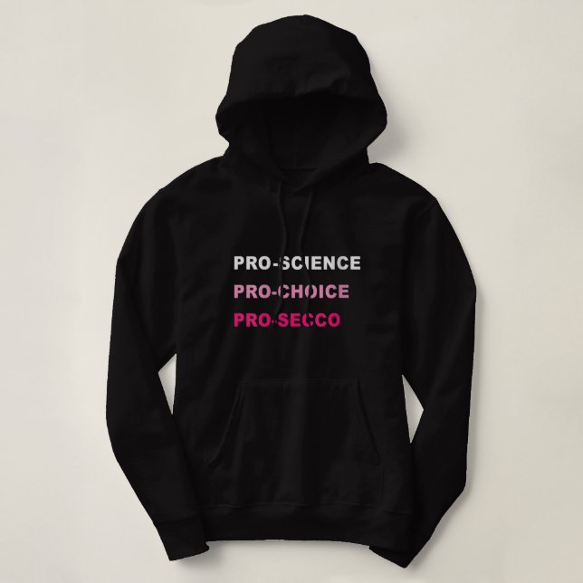 Sudadera Mujer divertida profesional de la ciencia a favor  (Diseño del anverso)