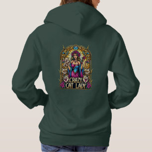 Sudadera Mujer Elegante Con Gatito Con Gatos Alrededor