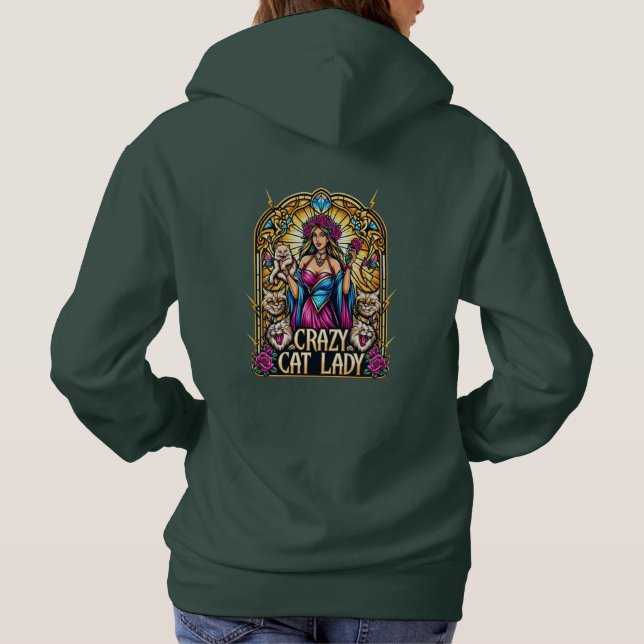 Sudadera Mujer Elegante Con Gatito Con Gatos Alrededor (Reverso)