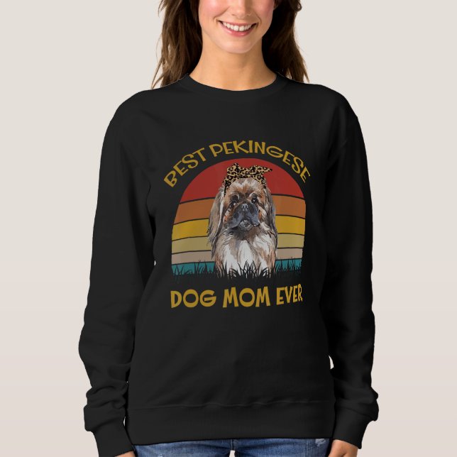 Sudadera Mujer: Encantadora Perra Portadora Perro Mejor Per (Anverso)