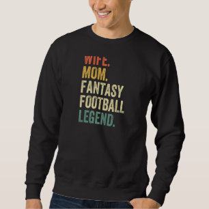 Sudadera Mujer esposa madre madre fantasía leyenda del fútb