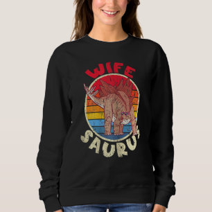 Sudadera Mujer Esposa Saurus I Stegosaurus Stenops I Famili