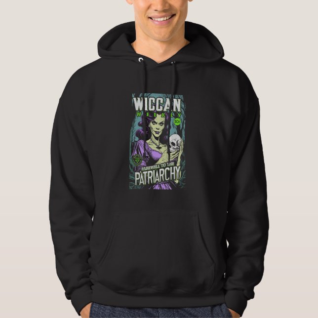 Sudadera Mujer feminista adiós patriarcado Wiccan divertida (Anverso)