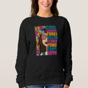 Sudadera Mujer Hippie Chica Groovy Estética Pop Retro 70s
