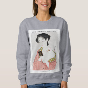 Sudadera Mujer japonesa aplicando polvo - Goyō Hashiguchi