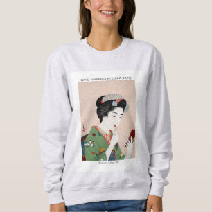 Sudadera Mujer japonesa que aplica el rouge - Goyō Hashiguc