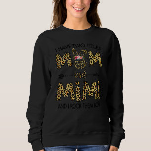 Sudadera Mujer Leopardo gráfico Las mejores madres Da