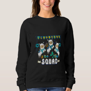 Sudadera Mujer Llamakkah Squad Funny Hanukkah Llama Appare