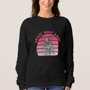 Sudadera Mujer Loca Lobo Por Chica Lobo