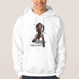 Sudadera Mujer Maravilla Bloqueando Con Pulseras