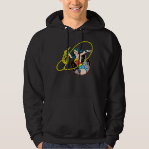 Sudadera Mujer Maravilla con antecedentes de ciudad