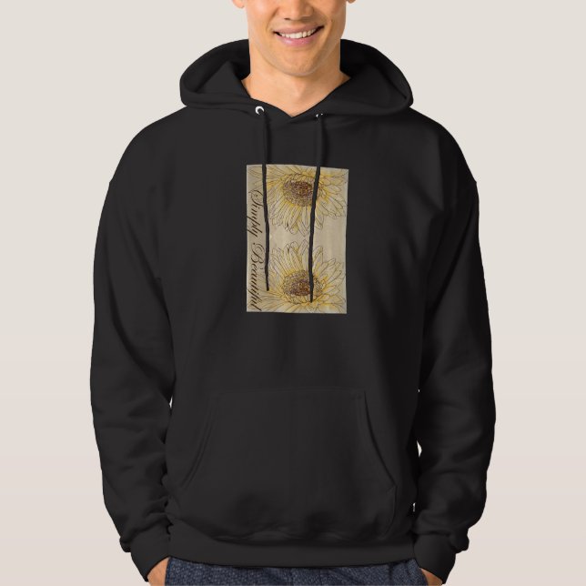 Sudadera Mujer Moderna Simplemente Hermosa Con Esbozo Gorra (Anverso)