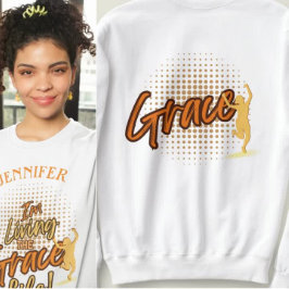 Sudadera Mujer moderna viviendo la vida de gracia personali