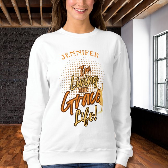 Sudadera Mujer moderna viviendo la vida de gracia personali (Subido por el creador)