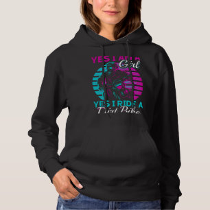Sudadera Mujer Motocross Sí, soy Chica y sí, conduzco en D