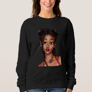 Sudadera Mujer Negra Africana Hermosa