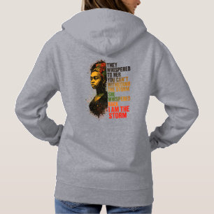 Sudadera Mujer Negra Empoderada En Audaces Colores Panafric