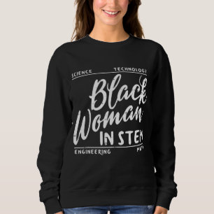 Sudadera Mujer Negra En Matemáticas De Ciencia STEM Melanin
