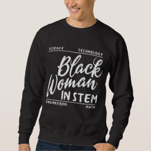 Sudadera Mujer Negra En Matemáticas De Ciencia STEM Melanin