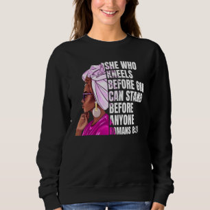 Sudadera Mujer negra norteamericana cita historia negra