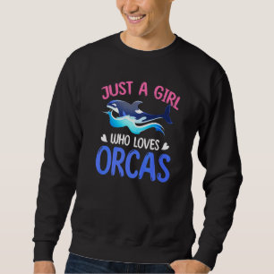 Sudadera Mujer Orca Ballena Asesina Animal Del Océano Solo