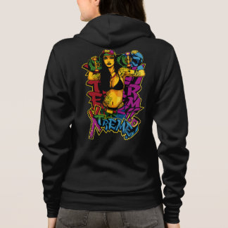 Sudadera Mujer patinadora de skateboarder de estilo calleje