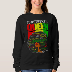 Sudadera Mujer Reina Afro Melanin Chica negra Mujeres mágic