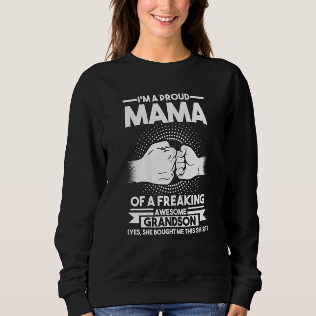 Sudadera Mujer: Soy una orgullosa mamá de la abuela (Anverso)