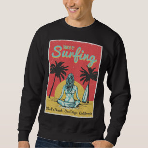 Sudadera Mujer surfista Black s Beach San Diego California