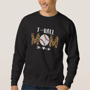 Sudadera Mujer Teeball Mamá Tball Mamá Leopardo Para Mujere